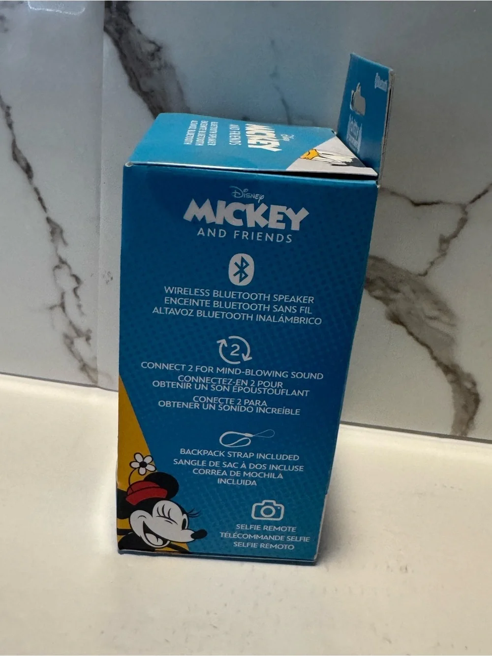 Disney Mickey Bitty Boomers Portable Bluetooth Speaker - Black/Red